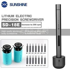 DESTORNILLADOR ELÉCTRICO DE PRECISIÓN SUNSHINE SD-18E – INALÁMBRICO, RECARGABLE Y CON LUZ LED