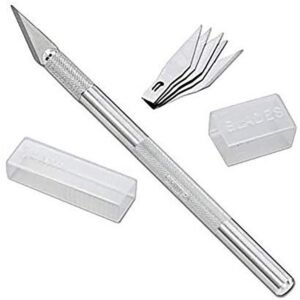 CUCHILLO DE PRECISION RELIFE RL-101E MANGO DE ALUMINIO CON 6 HOJAS (KIT)