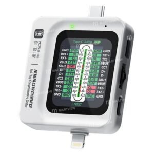 PROBADOR DE TAIL TYPE-C Y LIGHTNING YCS TNS360 DETECTOR DE PINES PARA CABLES/PLUGS